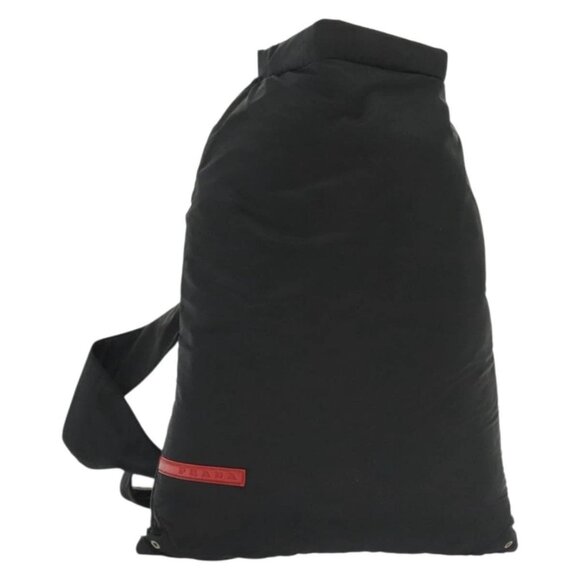 PRADA Sports Backpack Nylon Black Silver Auth - Picture 1 of 15